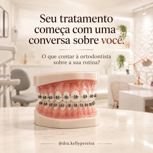 Seu tratamento começa com uma conversa sobre você - Dra. Kelly Pereira, ortodontista em Ribeirão Preto