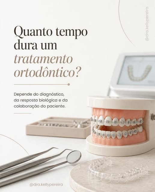 Quanto tempo dura um tratamento ortodôntico? - Dra. Kelly Pereira, ortodontista em Ribeirão Preto